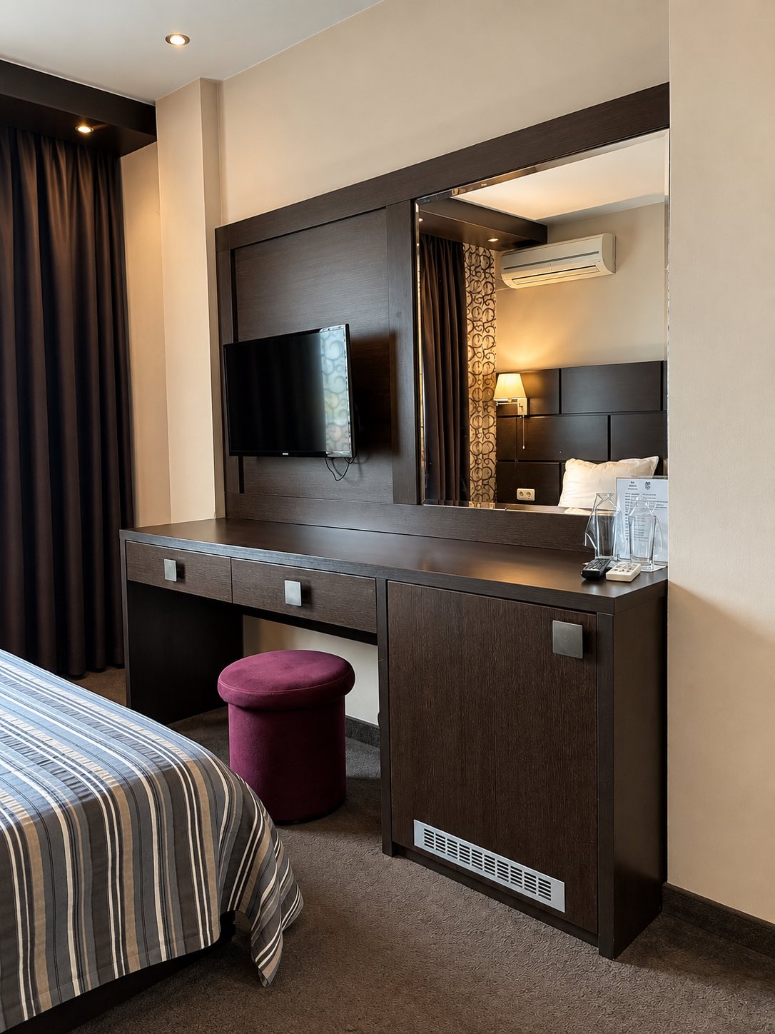 Interior of the Double Room with one double bed