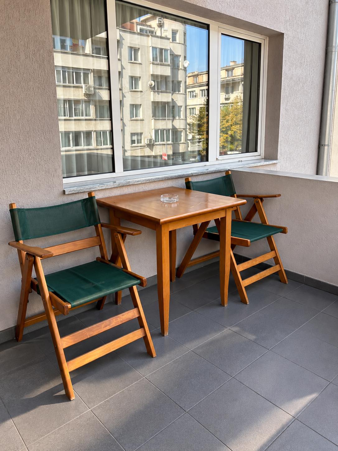 Balcony of the Double Room with twin beds